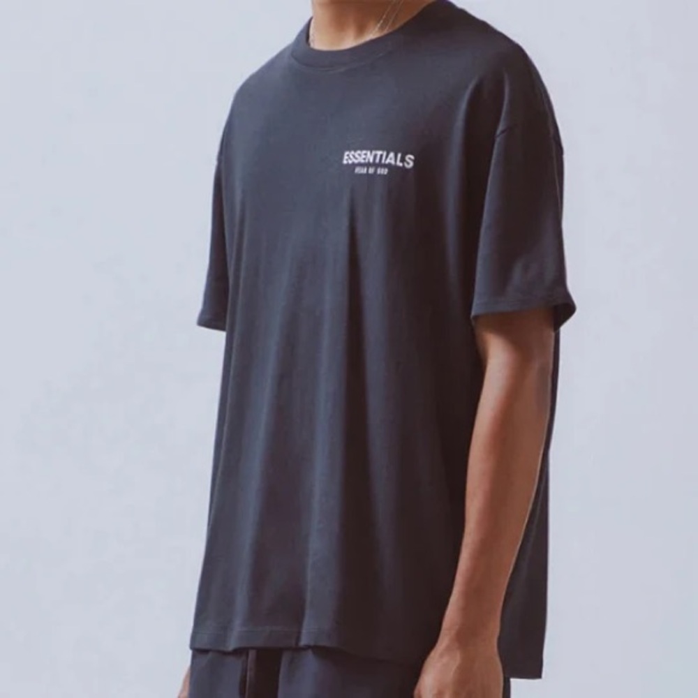 FOG - Essentials by Fear of God Black Tshirt- Size Large